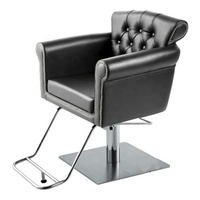 Master Barber Chair Rolling Swivel Styling Muebles de corte de pelo para salones Spas Escuelas Hoteles con función de masaje