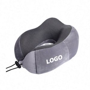 Almohada de Viaje de Goma con Logotipo Personalizado, Almohada de Avión en Forma de U Portátil con Impresión de Serigrafía para Regalos Promocionales - Product Image 1