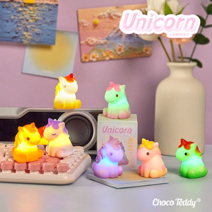 Yu Mo Unicorn Mini <b>Light</b> Colorful Emitting <b>Night</b> <b>Light</b> For Kids Room Decor Gift - Product Image 4
