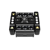 Projecteur à tête mobile MOKE avec effets multiples, DMX512, activation sonore, faisceau rotatif pour scène, fête, DJ, discothèque, bar, karaoké, mariage, concert