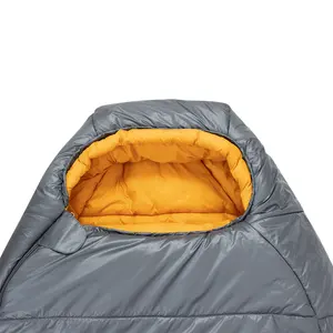 Schlafsack Mummy Schlussverkauf Gänsedaunen wasserdichte Opp-Tasche Winter-Schlafsacke für Erwachsene kaltes Wetter und warm 300 T Nylon-Zier