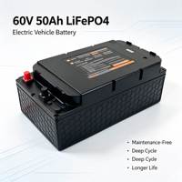 Baterai Lithium Iron Phosphate 60V 50Ah, 4000 Siklus Dalam, BMS Cerdas Terintegrasi, Garansi 1 Tahun untuk Sepeda Listrik Roda 2