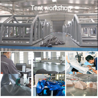 Tente Gonflable Portable en Gros Direct Usine avec Véranda, Logo Personnalisé OEM, Tente Pneumatique Étanche en Oxford PVC