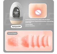 Mini Masturbateur Amusant en Forme d'Œuf pour Hommes, Godet de Masturbation Portable, Vagin de Poche Réutilisable, Jouet Sexuel, Coffret Cadeau Adulte - Vente en Gros