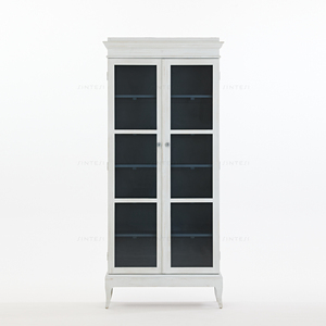 Armoire de rangement minimaliste moderne <span class=keywords><strong>en</strong></span> bois massif <span class=keywords><strong>Vitrine</strong></span> <span class=keywords><strong>en</strong></span> bois avec verre pour salle à manger Hôtel Hall Utilisation Salon <span class=keywords><strong>Vitrine</strong></span> - Product Image 1
