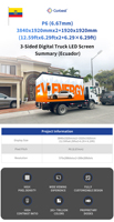 Écran d'affichage LED Canbest A4 PRO P4 4 mm pour camion mobile extérieur sans cadre, boîte de camionnette, écran d'affichage LED, indice de protection IP66, 3840 Hz, garantie de 5 ans
