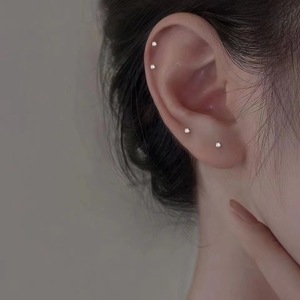 S925 aguja de plata pendientes de diamantes de imitación circón exquisito pequeño sueño de <span class=keywords><strong>uñas</strong></span> de oreja sin recoger pendientes de oreja - Product Image 3