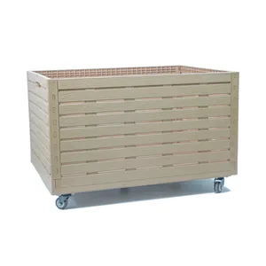 Cheap Sale Plastic Collapsible Plastic Crates For Industrial use with 4 wheel