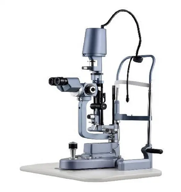 Microscopio Digital óptico con lámpara de hendidura, lámpara de hendidura con luz LED, dispositivo de examen ocular para Hospital, precio clínico