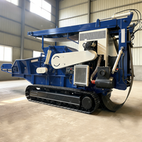Grande machine mobile diesel intégrée, broyeur à marteaux à tambour pour bois, déchiqueteuse multifonctionnelle à alimentation forcée, concasseur complet