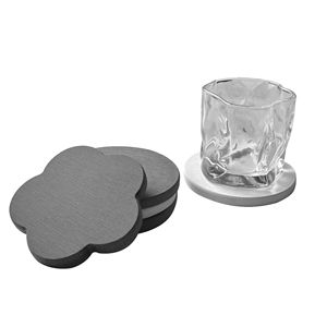 Posavasos de Tierra de Diatomeas Redondo Blanco Gris Medio Gris Oscuro Color Sólido Absorbente de Secado Rápido Antideslizante Promocional - Product Image 5
