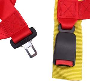 JBR4001レッドセーフティレーシングハーネス4ポイントカーユースセーフティベルト - Product Image 3