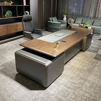 Bureau de direction de luxe sur mesure, grand bureau de PDG, mobilier de bureau commercial