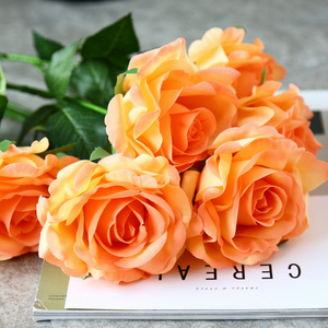 PU Real Touch High Quality Artificial <strong>Rose</strong> <strong>Flowers</strong> for Home Wedding Easter Christmas &amp; Back to School Decorations <strong>Single</strong> <strong>Rose</strong> - Product Image 6