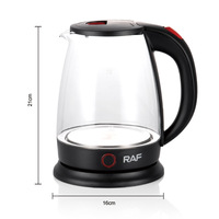 Bouilloire Électrique Portable en Verre avec Arrêt Automatique, Capacité 2,0 L, Fonction Maintien au Chaud pour Hôtel, Maison et Extérieur