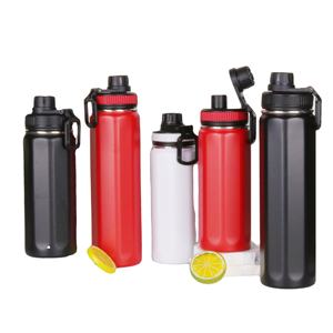 Gourde isotherme double paroi 550 ml pour thé en poudre avec couvercle, bouteille d'eau portable en acier inoxydable, prix usine OEM pour grossistes - Product Image 1