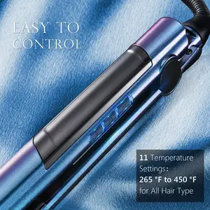 Mch Quick Heating LCD Digital Display Hair Flat Iron Intelligent Timing Shutdown Hair Straightener