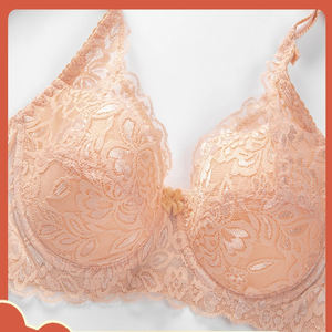 Plus Size Ladies Underwear <b>Bra</b> Breathable Women's Lace <b>Bra</b> <b>Thin</b> Cotton Cup Gathering Adjustable Sexy <b>Bra</b> - Product Image 4