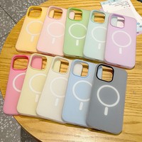 Coque de téléphone colorée pour iPhone 17 Air 15 14 13 12 Pro Max 11 16 Plus 16E 17 Pro Original magnétique 2in1 bonbons mat clair couverture