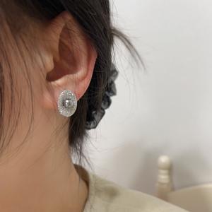 Juego de Joyería Fina de Plata de Ley S925, Lujo Ligero de Alta Gama, Sensación Fresca y Clara, Estilo Medieval, Turquesa Ovalada Cepillada Vintage - Product Image 4