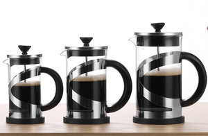 Cafetière à piston en acier inoxydable et plastique de 350 ml/600 ml/1 L, <span class=keywords><strong>filtre</strong></span> à café expresso, cafetière à piston portable - Product Image 5