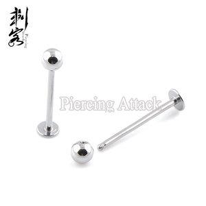 <span class=keywords><strong>Piercing</strong></span> de Labio Largo de Acero Inoxidable 14G 16G, Joyería Única para <span class=keywords><strong>Piercing</strong></span> Corporal - Product Image 1