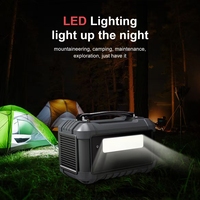 Station électrique portable 650W compatible panneau solaire MPPT, 220V, onde sinusoïdale pure, batterie LiFePO4, batterie externe, lampe torche, extérieur