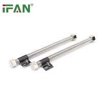 Tuyaux flexibles métalliques de haute qualité IFAN 1/2 en acier inoxydable, connecteur de chauffe-eau à soufflet, tuyau ondulé en acier inoxydable