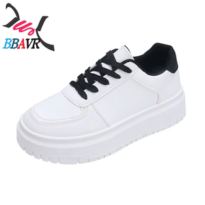 Zapatos Deportivos Casuales de PU para Mujer, Primavera 2025, Blancos, Impermeables, con Plataforma, Suela Gruesa de Espuma de Alta Calidad - Product Image 5