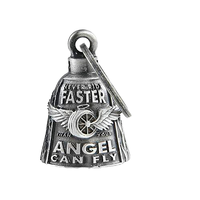 Gremlin Roue Gardien Porte-clés Collier Logo Personnalisé Style Punk Aile d'Ange Casque de Moto Cloche Métal Cadeau de Fête de Mariage