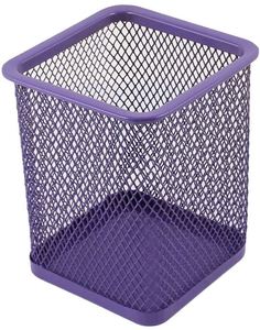 Portalápices de malla metálica para oficina y escuela, soporte para bolígrafos, accesorios de escritorio, soportes para brochas de maquillaje, logotipo personalizado, soldadura - Product Image 4
