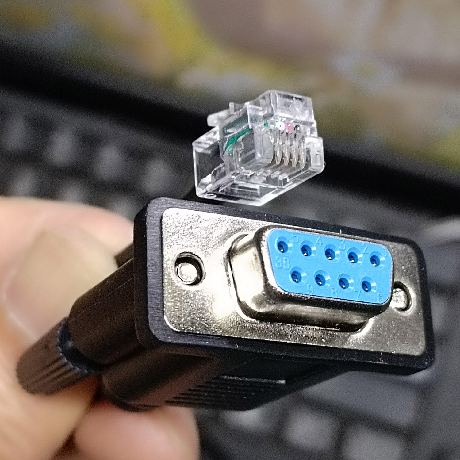 Câble de contrôle noir RS232-4P4C pour mise à niveau Meade HBX