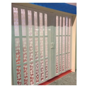 Porta scorrevole pieghevole in PvC trasparente per negozio, porta pieghevole <span class=keywords><strong>a</strong></span> fisarmonica in Pvc, chiara sicurezza persiane - Product Image 3