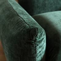 Ensemble de canapé trois places en tissu velours vert moderne avec éponge de haute qualité dans un style design nordique pour salon
