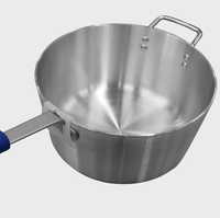 Marmite à soupe et à bouillon en aluminium à poignée unique pour cuisinière à gaz et à induction, épaissie, pour sauces et ragoûts de cuisine occidentale
