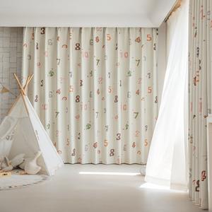 Camera dei bambini oscuranti <span class=keywords><strong>oro</strong></span> nero cartone animato Ready-Made <span class=keywords><strong>tende</strong></span> crema spazio digitale eco-friendly insonorizzate campano stampato <span class=keywords><strong>tende</strong></span> - Product Image 5