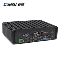 Intel Core I3 I5 I7 Mini PC Kendaraan 8GB RAM 128GB SSD 500GB HDD Dual LAN Komputer Mobil dengan Kabel Daya dan Slot PCIe
