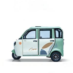 Voiture électrique à trois roues fermée pour adultes, véhicule à faible vitesse pour les trajets domicile-travail et les déplacements domestiques - Product Image 1