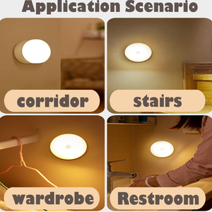 Round <strong>LED</strong> Portable Wardrobe Closet <strong>Light</strong> Mini Magnet Adsorption <strong>Touch</strong> Sensor Round <strong>LED</strong> Night <strong>Light</strong> - Product Image 6