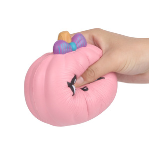PVC Pumpkin <b>Squishy</b> Toy Soft Slow Rebound Cartoon Shape Cute Promotional Gift - Product Image 1