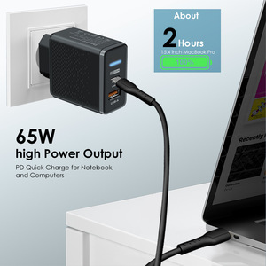 Nhà Máy Tùy Chỉnh Pd 65W Siêu Nhanh Sạc USB + Loại C Đa-Cổng Điện Thoại Di Động Sạc - Product Image 2