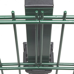 Valla de malla de alambre soldada doble con revestimiento de polvo de acero galvanizado rígido paneles de valla de jardín decorativos - Product Image 3