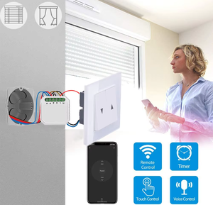 <span class=keywords><strong>Module</strong></span> de rideau double Tuya, 2 canaux, télécommande <span class=keywords><strong>sans</strong></span> <span class=keywords><strong>fil</strong></span>, relais, <span class=keywords><strong>module</strong></span> de rideau WiFi, interrupteur <span class=keywords><strong>pour</strong></span> volets roulants électriques - Product Image 6