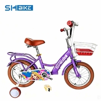 Nouveau vélo pour filles, enfants de 3 à 8 ans, 12/16/18/20 pouces, vélo d'étudiant avec roues d'apprentissage
