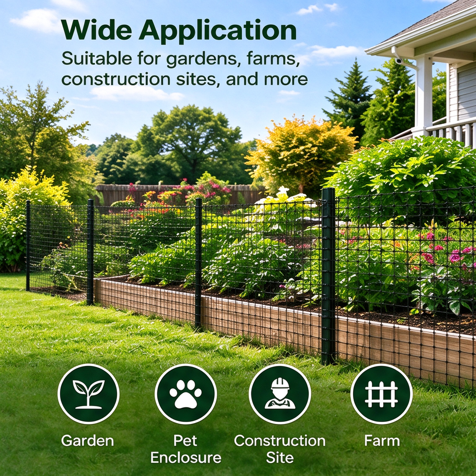 Heavy Duty Plastic Chicken Fence Netting, Animal Barrier & Bird Netting ...