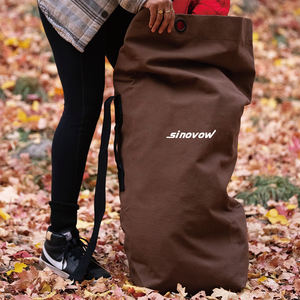 ถุงใบไม้ผ้าใบหนา 18 ออนซ์ Sinovow - ถุงใส่ขยะในสวนแบบใช้ซ้ำได้ ทนทานต่อสภาพอากาศ สำหรับทำความสะอาดกลางแจ้ง พร้อมหูหิ้ว - Product Image 2