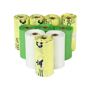 Sacs à déjections canines biodégradables en plastique, emballage personnalisé, logo sur mesure pour petits animaux, couleur Fangtuo confortable - Product Image 5