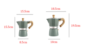Nuevo diseño, fácil de operar, mango de grano de madera, <span class=keywords><strong>cafetera</strong></span> Espresso comercial, <span class=keywords><strong>cafetera</strong></span> Moka Pot - Product Image 3