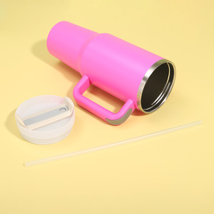 Gobelet isotherme sous vide en acier inoxydable 40oz H2.0 avec poignée, anti-fuite, pour voiture et voyage, avec couvercle et paille, antidérapant, OEM ODM, logo personnalisé - Product Image 3