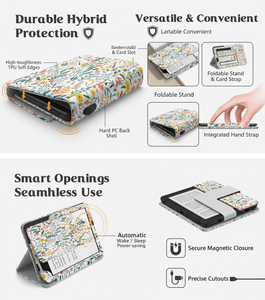 Funda Magnética de Cuero PU para Kindle 7/6.8 Pulgadas, Modelo 12.ª/11.ª 2024, Función Auto-Wake, Soporte y Correa para la Muñeca, Resistente a Arañazos, Laudtec - Product Image 5